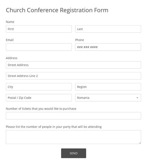 Church Forms Templates For Your Ministry 123 Form Builder