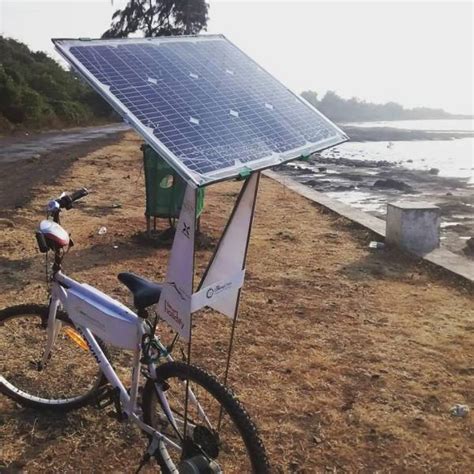 cycling from mumbai to goa partially on a solar powered bicycle