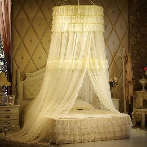 Luxury Mosquito Net For Double Bed Princess Lace Palace Bed Curtain