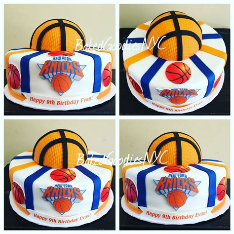 Ny Knicks Cake Basketball Cake Basketball Birthday Cards Basketball