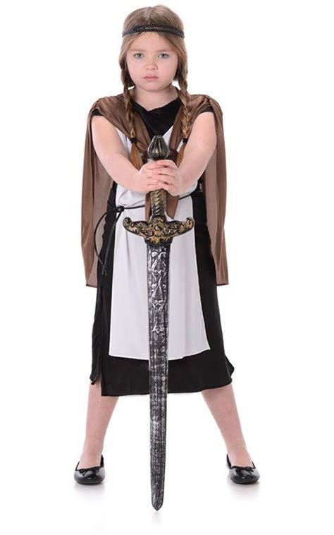 Viking Girl Child Medievil Fancy Dress Halloween Book Week Costume