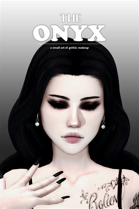 ☠️ The Onyx A Small Set Of Gothic Makeup ☠️ Lady Simmer Sims