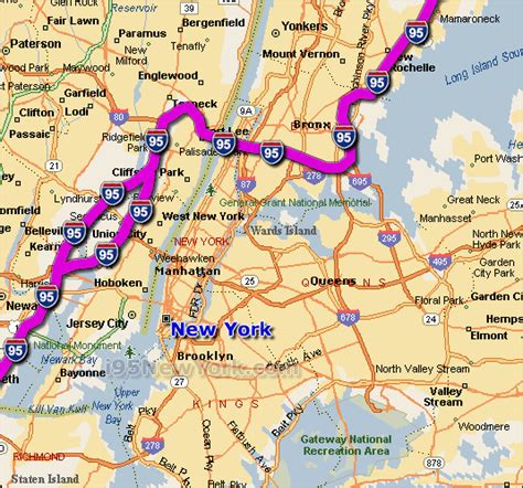 I 95 New York City Traffic Maps And Road Conditions
