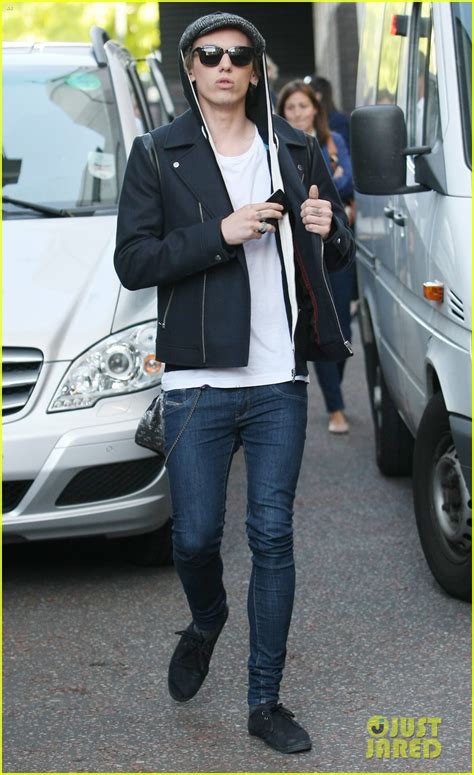 Lily Collins Jamie Campbell Bower Itv Studios Visit Photo