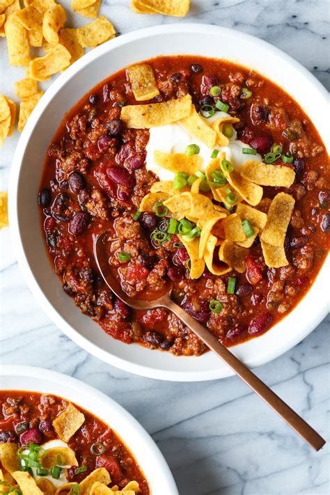 Easy Slow Cooker Chili Damn Delicious