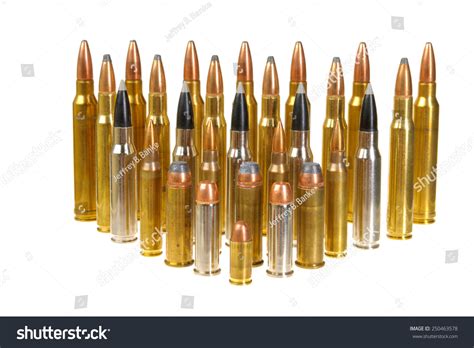 Ammunition Various Types Sizes 320 Auto Stock Photo 250463578