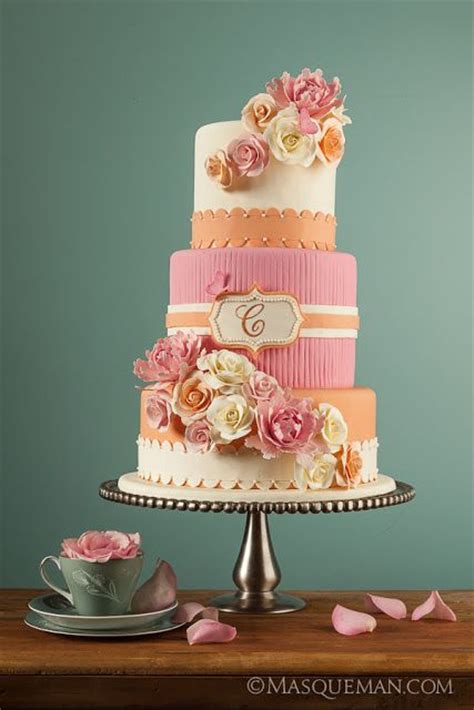 Kelliuniverse Cake Coral Wedding Cakes Pretty Cakes