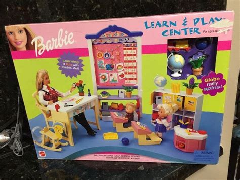 Barbie Learn Play Center Playset 2000 Teacher Desk Lockers School Daycare Barbie Barbie Dolls