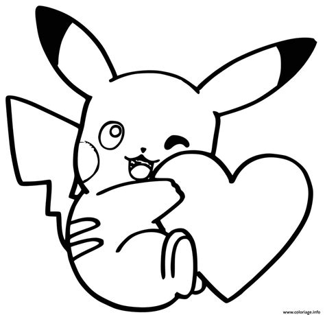 Pokemon Pikachu Coeur Tous Les Coloriages Pokemon Coloriages Pour My Xxx Hot Girl
