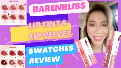 Barenbliss New Shade Lip Tint Lip Velvet Matte Swatches Full Review Wear Test Bnb