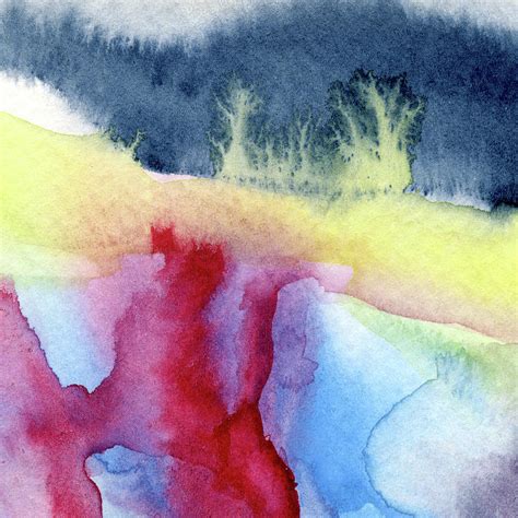 Dendritic Abstract Watercolor Painting Painting By Susan Porter Pixels