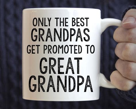 Great Grandpa T Idea Only The Best Grandpas Get Promoted Etsy