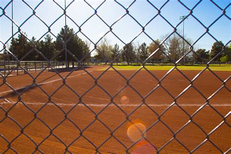 Baseball Diamond Chainlink Fence Stock Photos Pictures And Royalty Free