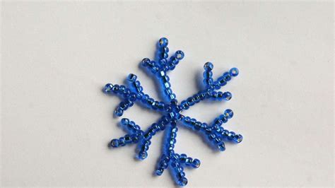 How To Make A Simple Beaded Snowflake Diy Crafts Tutorial