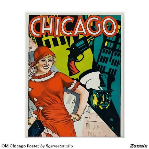 Old Chicago Poster Chicago Poster Silent Film Chicago