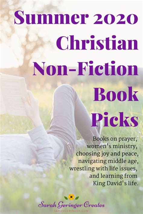 Any christian, church, or christian organization wanting to do serious evangelism in the 21st century should read this book. Summer 2020 Christian Non-Fiction Book Picks - Sarah ...