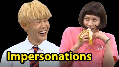 Funny Kpop Idols Impersonating Other Idols Youtube