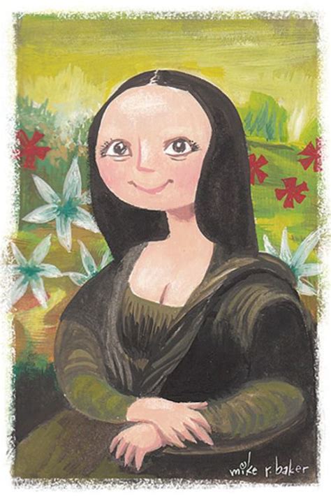 0359 Mike R Baker Mona Lisa Art And Illustration Estilo Tim Burton
