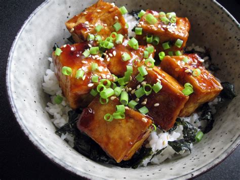 Spicy Teriyaki Tofu Rice Bowl Hirokos Recipes