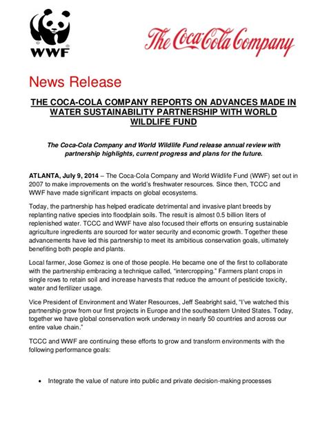 Press release - Water