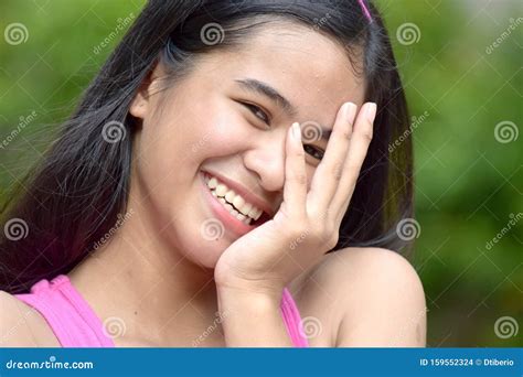 An A Teenage Female And Shyness Stock Photo Image Of Teens Shyness
