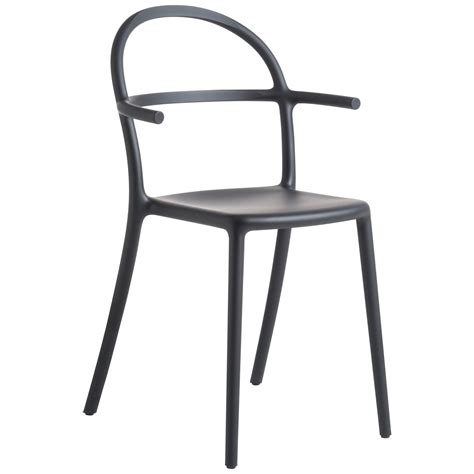 Set Of 2 Kartell Generic C Chairs In Grey By Philippe Starck For Sale