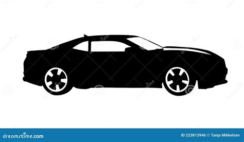 Sports Car Silhouette Stock Photo Illustration Of Isolated 223813946