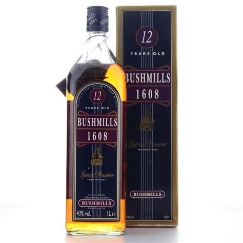 Bushmills 1608 Special Reserve 12 Year Old 1 Litre Whisky Auctioneer