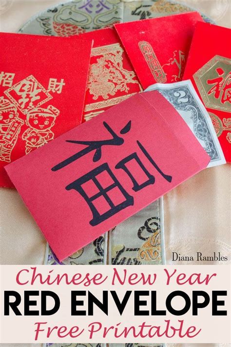 Chinese New Year Red Money Envelopes Free Printable Download This