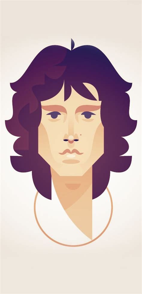 Jim Morrison By Stanley Chow Jim Morrison Illustration Vector Portrait
