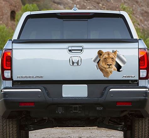 Lion Car Decal Wild Animal Decor For Truck Lioness 3d Effect Etsy