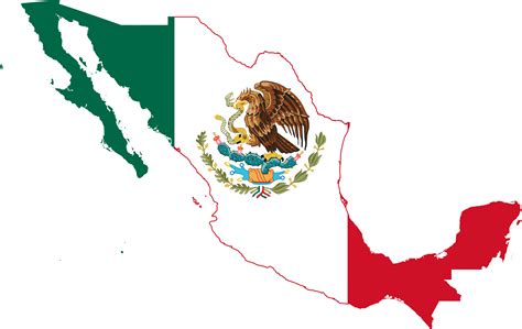 El Mapa Administrativo Y Politico De Vectores De Mexico Con Bandera Images