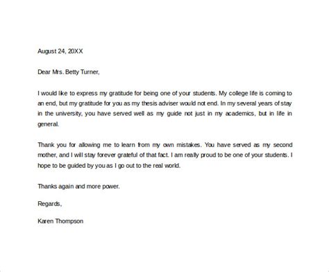 Parent letter to teacher thank you. FREE 16+ Sample Thank You Letters to Teacher in PDF | MS ...