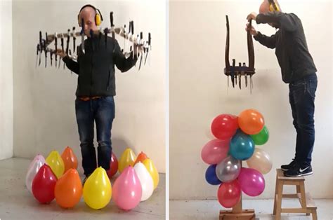 two amateur girls pop balloons telegraph