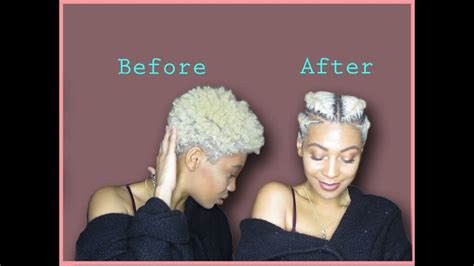 Natural Hair Easy Way To Style A Tapered Twa Faux Undercut Flat