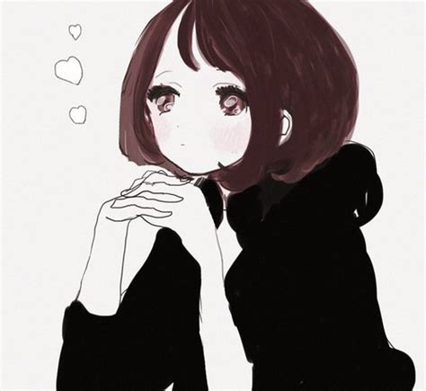 Anime Pfp Short Hair Transparent Kawaii Anime Png Cute