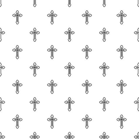 Christian Cross Vector Png Images Christian Cross Pattern Simple Style