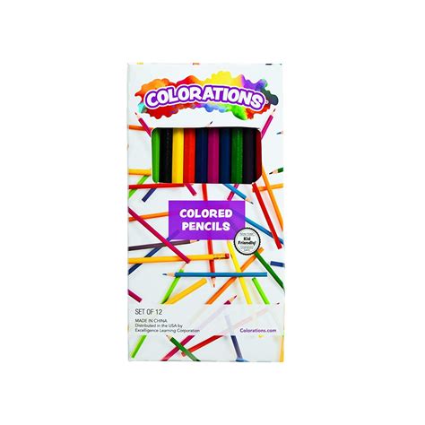 Colorations Colored Pencil Set 12 Colors Set Of 12
