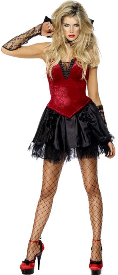 Womens Adult Sexy Fever Vampires Fancy Dress Vixen Vamp Costume Lady Outfit Ebay