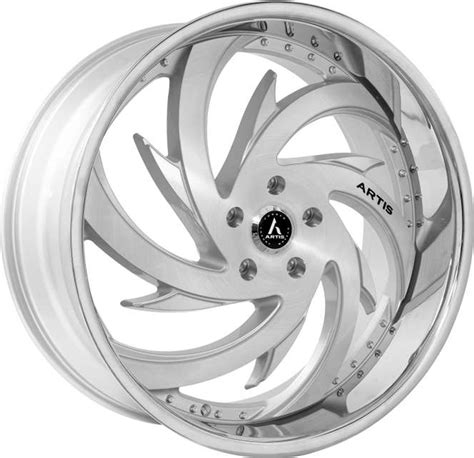 lexani spada a204 custom drilled wheel blanks rims 26x9 silver machined w ss lip custom offset