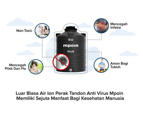 Manfaat Air Ion Perak Tandon Anti Virus Mpoin — Mpoin Tangki Air