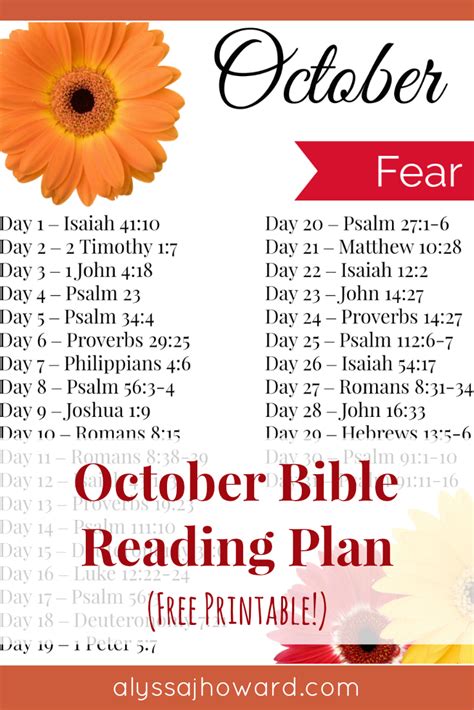 October Bible Reading Plan Scripture Writing Plans Read Bible Bible