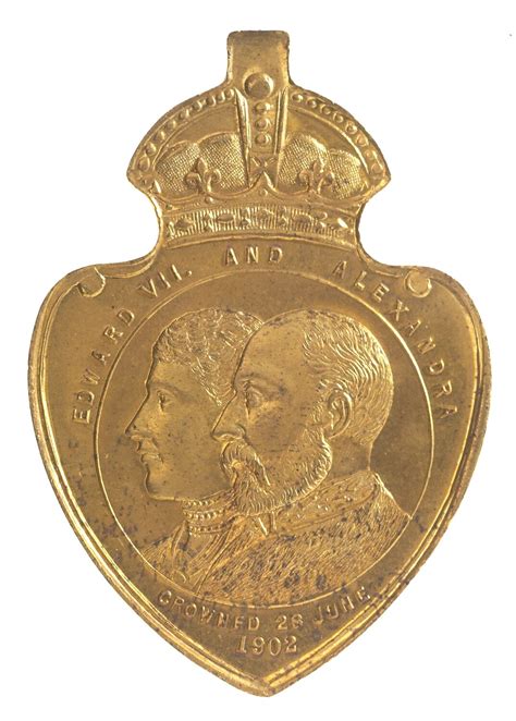 Medal Coronation Of King Edward Vii Queen Alexandra Commemorative Specimen Launceston City