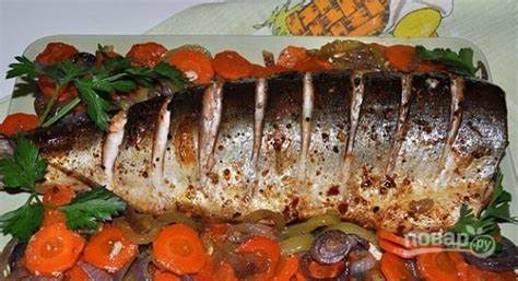 Горбуша, запеченная в духовке целиком - пошаговый рецепт с фото на Повар.ру Картинка - Горбуша, запеченная в духовке целиком - пошаговый рецепт с фото на Повар.ру