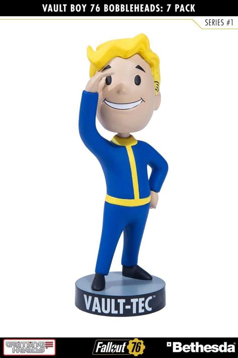Vault Boys Pack 7 Figurines Bobble Heads Fallout 76 Serie 1 Kingdom