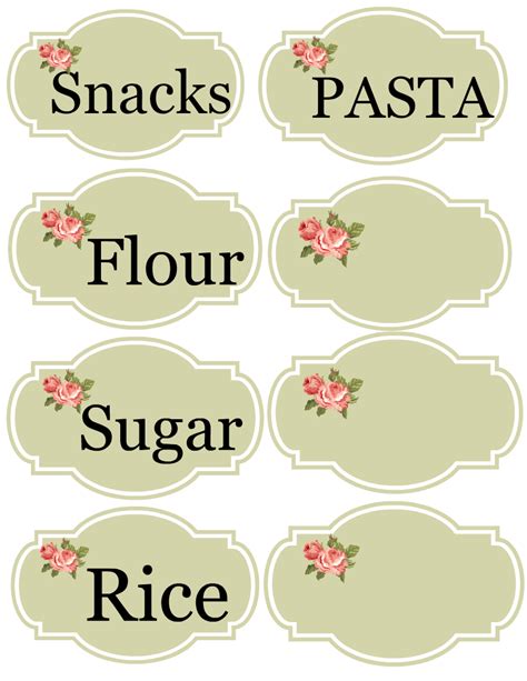 Labels Printables Free Printable Labels Shabby Chic