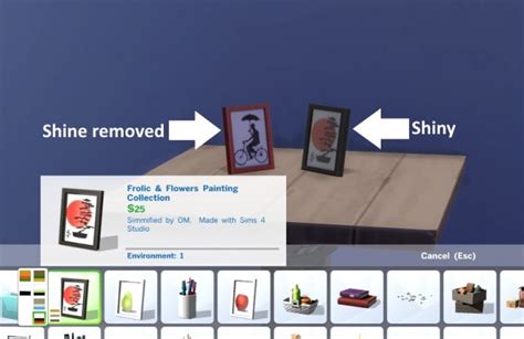 Remove Shine From An Object Recolor Using S4s At Sims 4 Studio Sims 4