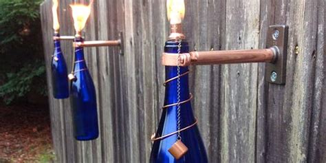 Make Diy Tiki Torches With Leftover Wine Bottles