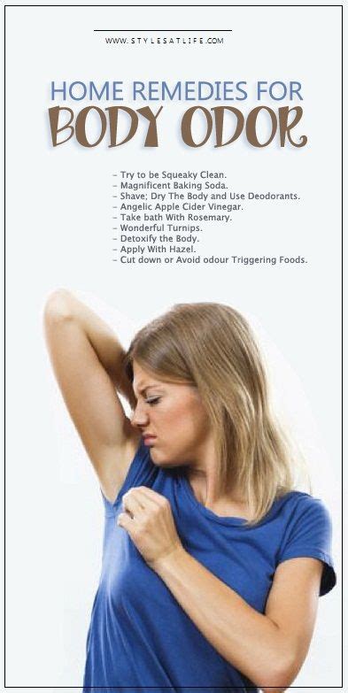 9 Worthy Natural Remedies For Body Odor Bad Body Odor Body Odor