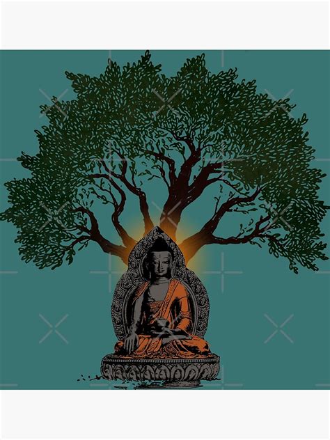 Buddha Under Bodhi Tree Poster For Sale By Ramanandr Redbubble